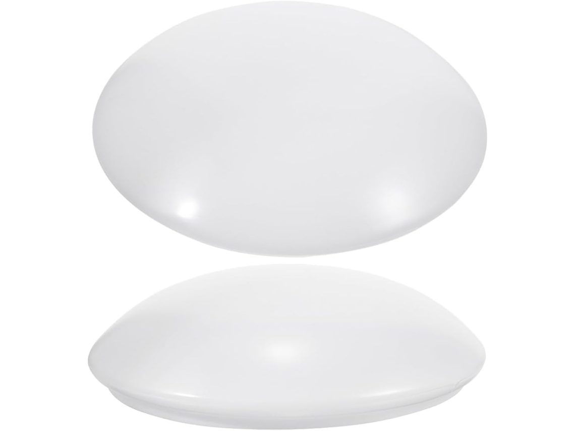 Conjunto De 2 Peças De Difusores De Teto Redondos Modernos Em Plástico Para Lâmpadas, Substituição Decorativa.