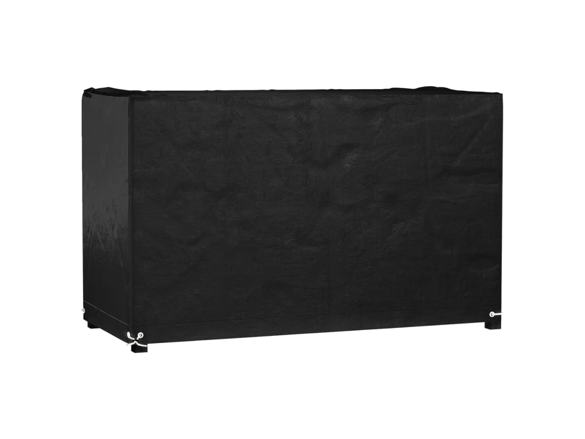 Garden Furniture Cover, Garden Furniture Covers Vidaxl Preto Polietileno (125 X 55 X 75 Cm)
