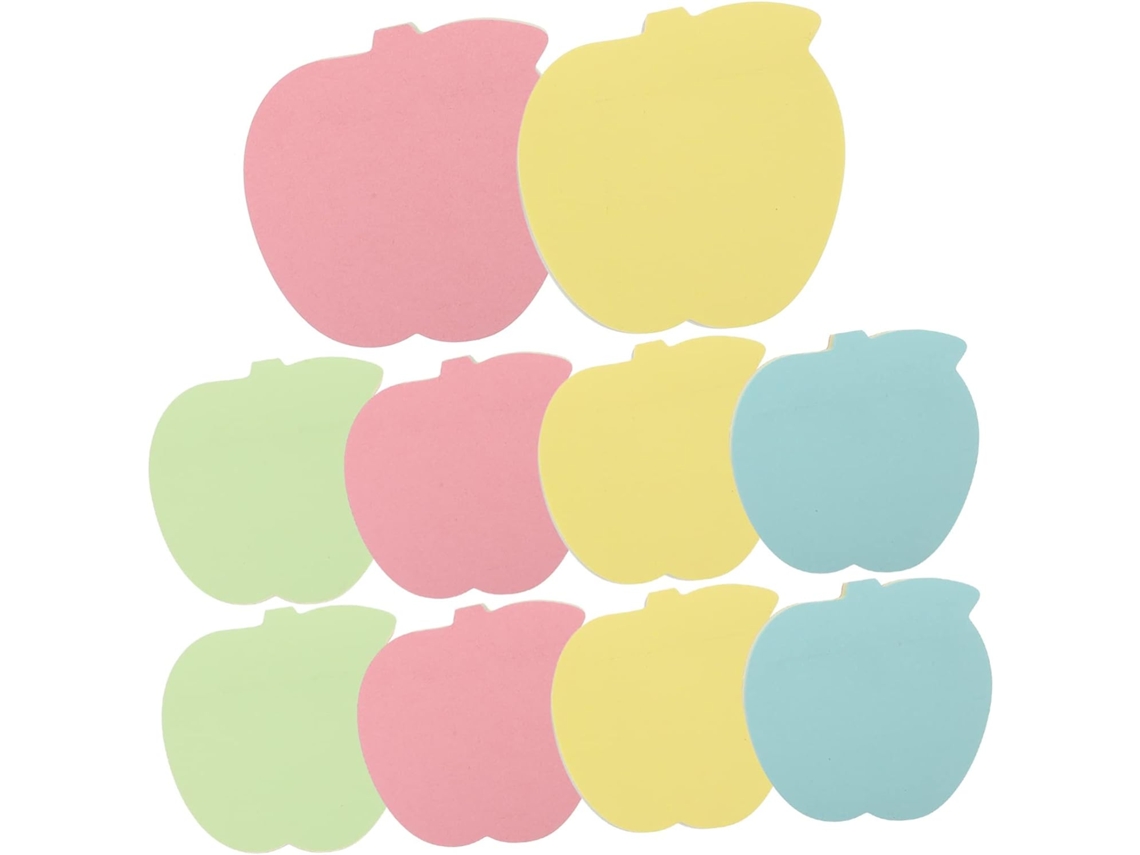 De 10 Adesivos Coloridos Para Anotações, Ideais Para Escola E Casa. Gokoco