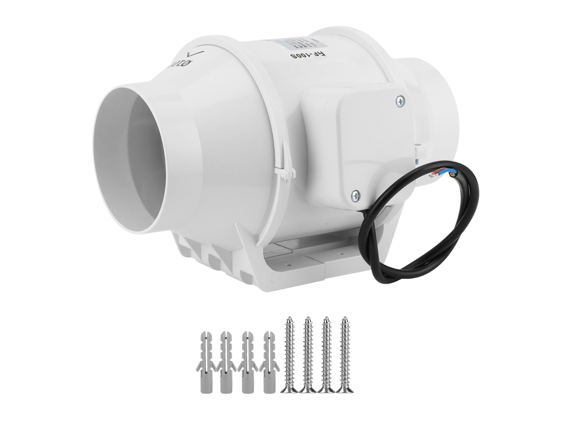 Ventilador de Exaustão 4" 220V S/MARCA, silencioso, alto fluxo