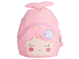 Mali mochila Infantil para Pré escola Menina Desenho Animado Oxford Rosa Grande Capacidade