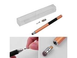 Caneta Stylus de Precisão 2 em 1 com Cabeça Condutora e Ponta de Disco Ouro