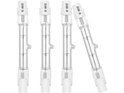 Rebe 5 Peças de Lâmpada Halógena R7s 78mm 80w 230v 2100lm Branco Quente 2700k T3 J Tipo de Foco Aplique 160w
