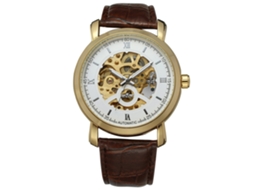 Reloj De Pulsera Automático Mecánico Para Hombres Winner Calendar Hollow Plata Blanca