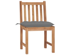 Conjunto de 2 Cadeiras de Jardim com Almofadões Madeira de Teca Maciço MAISON EXCLUSIVE (2 pcs)