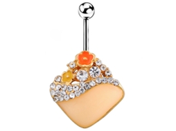 Bijuterias Corporais De Liga Cristal Cheio Diamante Flor