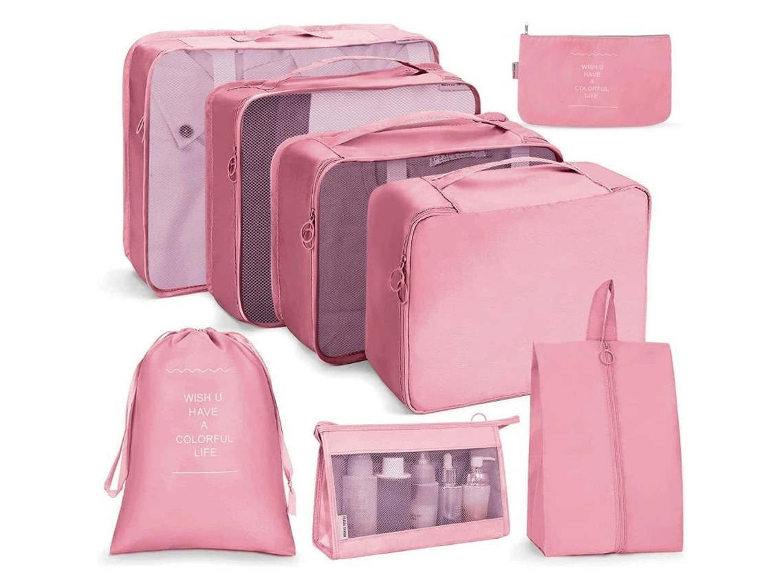 Conjunto organizador de mala AQUAFORGE com 8 peças, impermeável