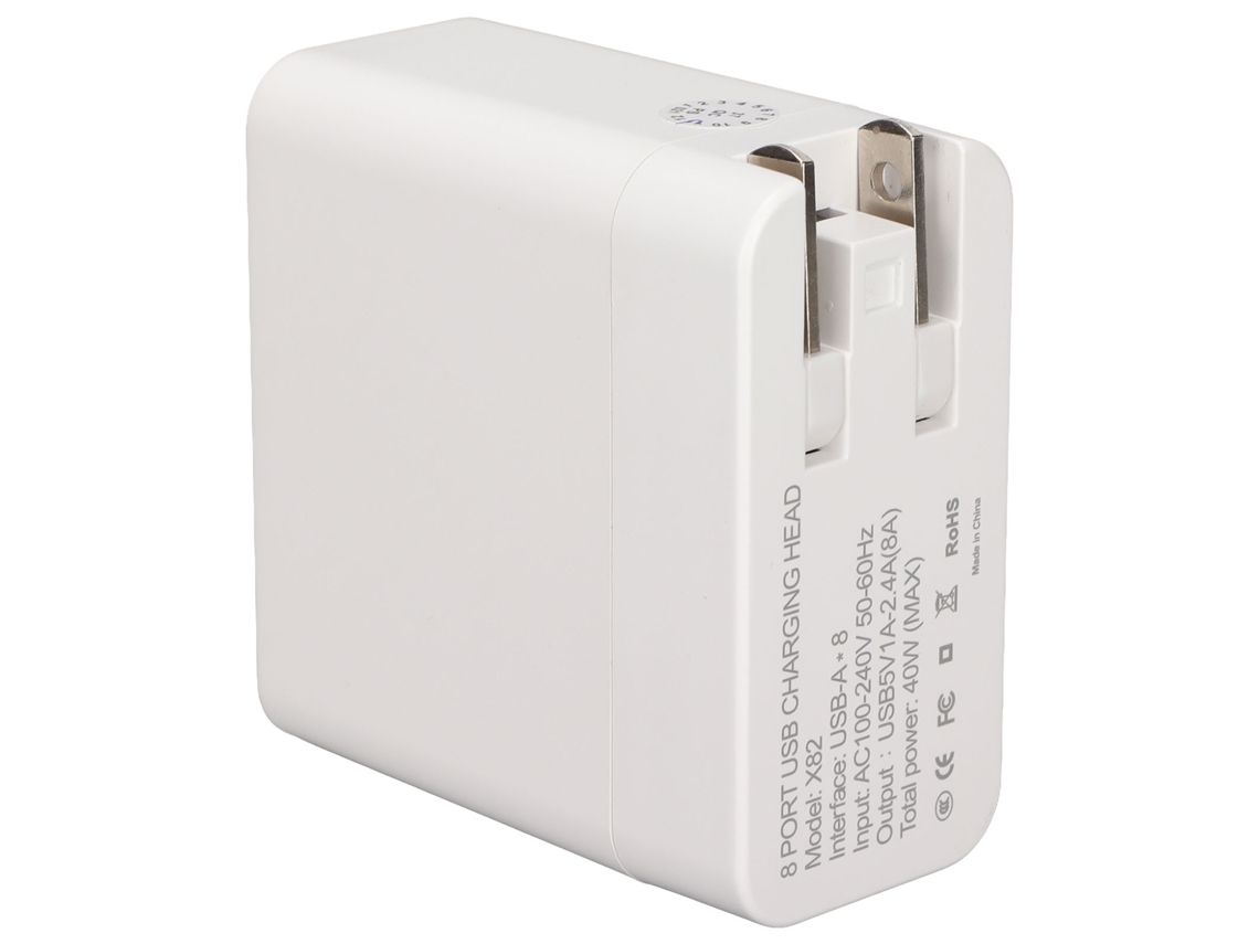 Carregador Usb LAXISCREED 8 Portas 40w Fast Charging