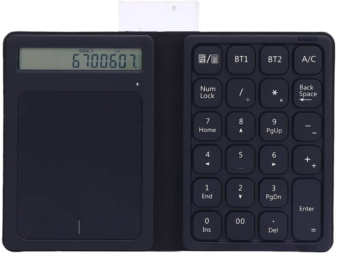 Teclado Numérico Bluetooth De 23 Teclas Com Touchpad E Calculadora, Teclado
