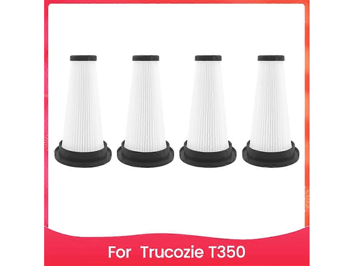Filtro Hepa De Substituição Para Aspirador De Pó Sem Fio Trucozie T350, Pacote Com 4 Unidades. Filtros De Substituição Laváveis E Reutilizáveis Para A