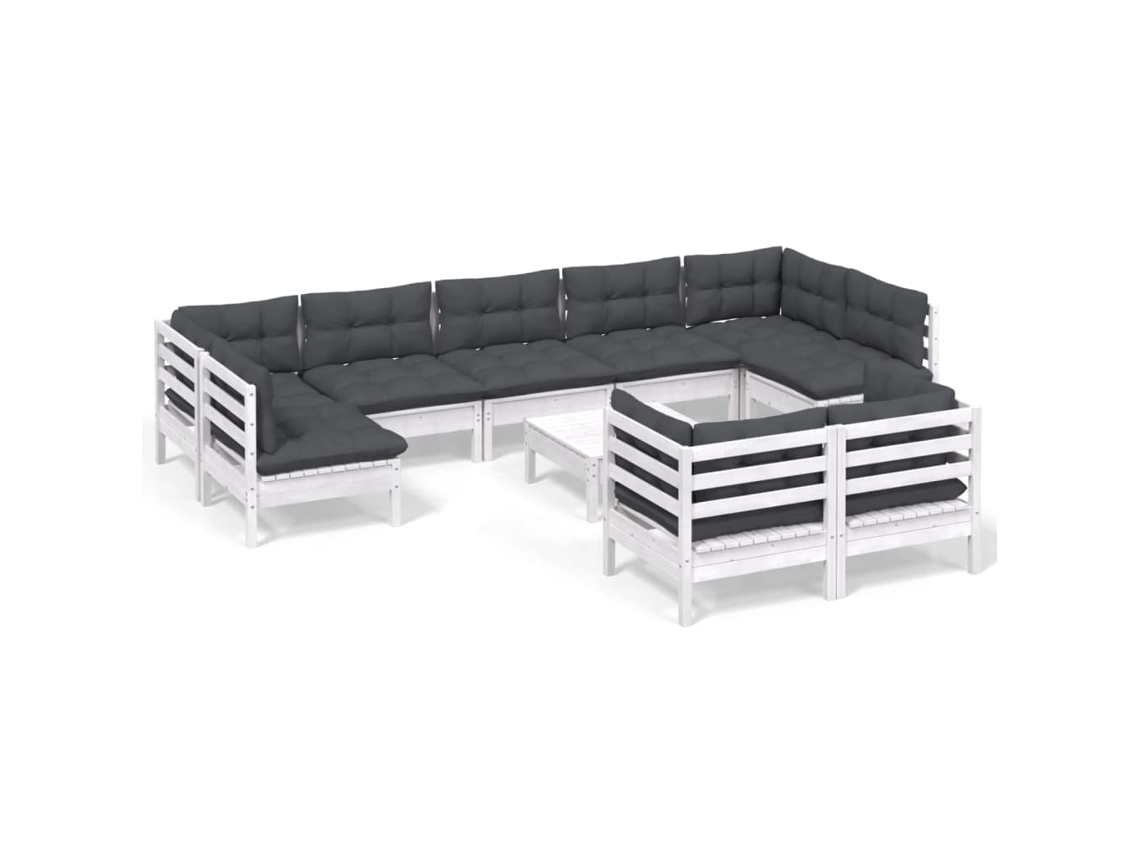 Garden Lounge Set, Garden Lounge Sets Vidaxl Branco Madeira De Pinho (n/a)