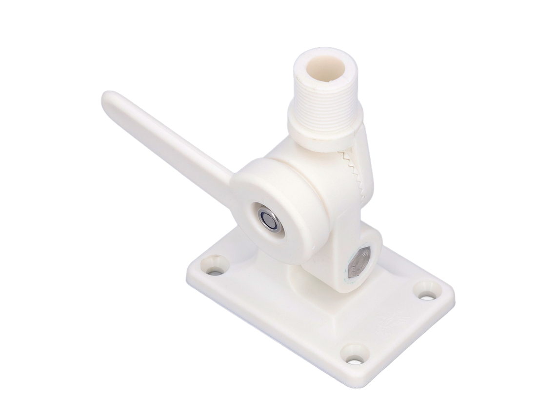 Suporte De Antena Marítima Multifuncional Ajustável Em Abs Com Base De Travamento De Eixo Duplo Para Barcos. Aquaforge