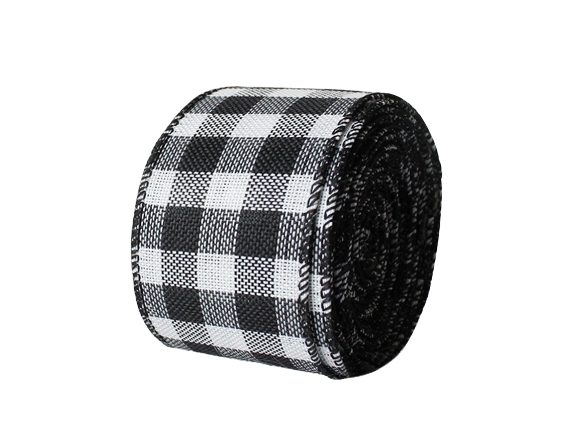 Laxiscreed Tirinha De Gorgorão Xadrez Preto E Branco Para Decoração De Natal, 500x5cm