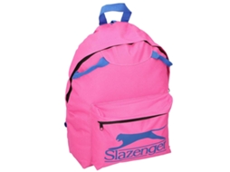 Mochila compacta SLAZENGER 18L com bolsa com zíper para trabalho e uso diário, rosa.