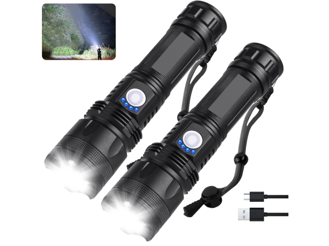 Led Lanterna de Cabeça Hp330 Recarregável Alumínio 1500 Lumens Preto HALINUIA