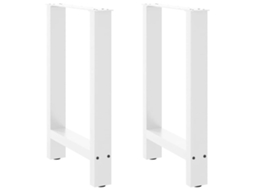 Dining Table Leg, Dining Table Legs Vidaxl Branco Aço (50 X (72-73) Cm)