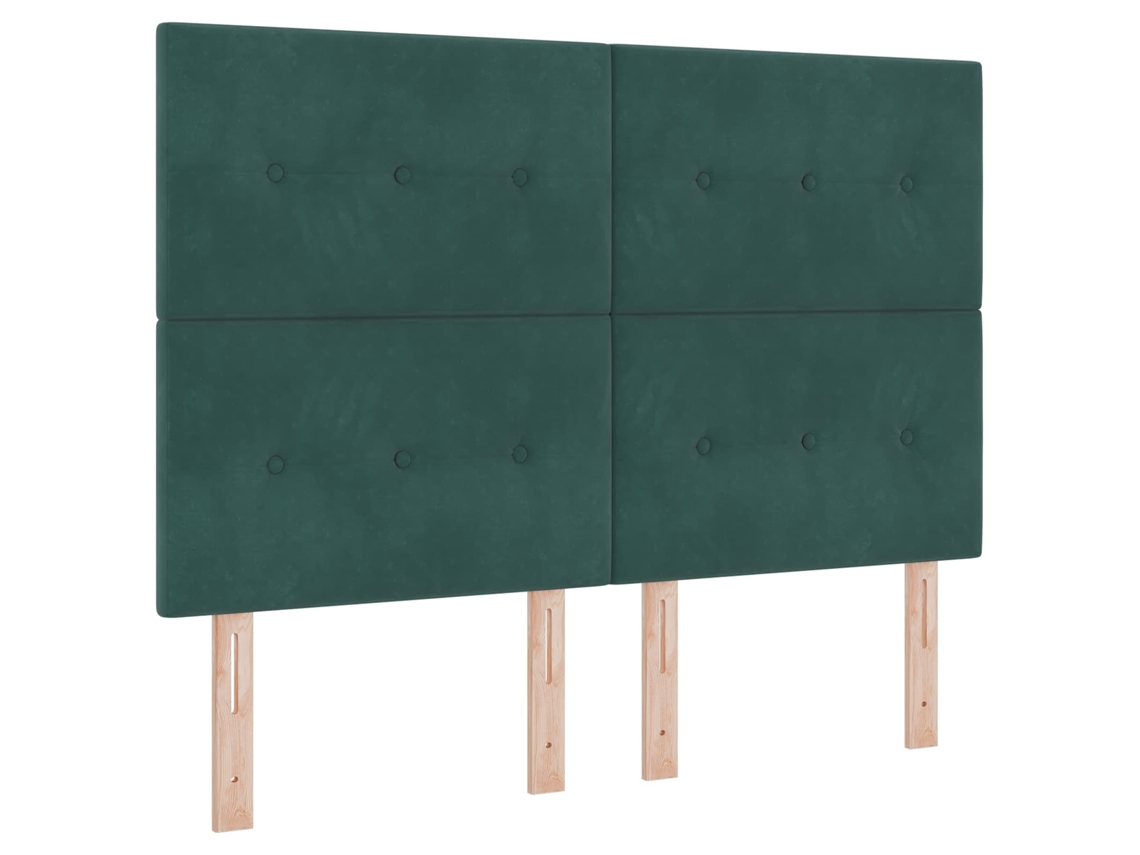 Cabeceira Led com Fitas Led Manual Verde 160 Cm Veludo MAISON EXCLUSIVE