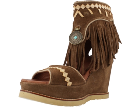 Sapatos de Mulher NEMONIC Tecido Castanho (40)