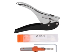Alicate furador Primerox portátil de 8mm, aço anti deslizante, para selagem de papel e PVC | S/MARCA