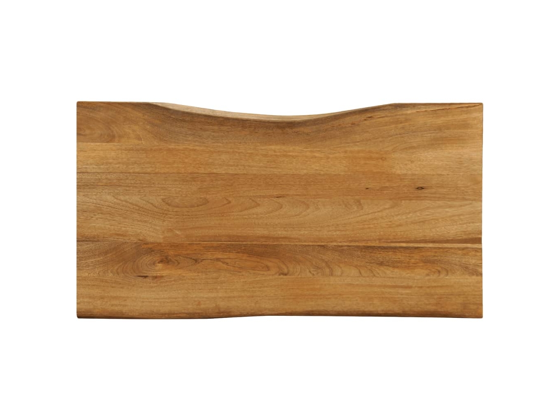 Vidaxl Tampo De Mesa C/ Borda Viva 120x60x2,5 Cm Mangueira Maciça