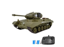 Tanque De Controle Remoto Militar Com Sistema De Combate Infravermelho 2.4ghz Torre Giratória 320° Som E Luz 2 Baterias