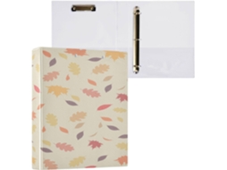 Conjunto de 1 1/2 Fichário com Argolas 3,8 Cm e Capa Bolso para Tamanho Carta , Dura Folhas So (27,9 X 21,6 Cm)