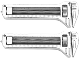 Mini Chave Inglesa Multifuncional, Compacta E Durável, Ajustável, Ideal Para Camping, Trilhas E Mochilão 2 Unidades