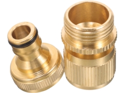 Conector De Jardim Em Latão Para Mangueira, Engate Rápido 3/4" Com