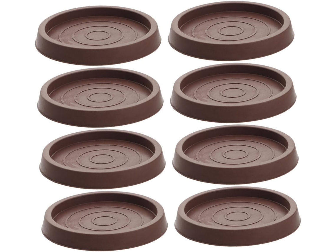 Conjunto De 8 Peças Protetores Borracha Antiderrapantes E Com Absorção Ruído Para Pés Móveis, Cadeiras, Mesas E Pisos De