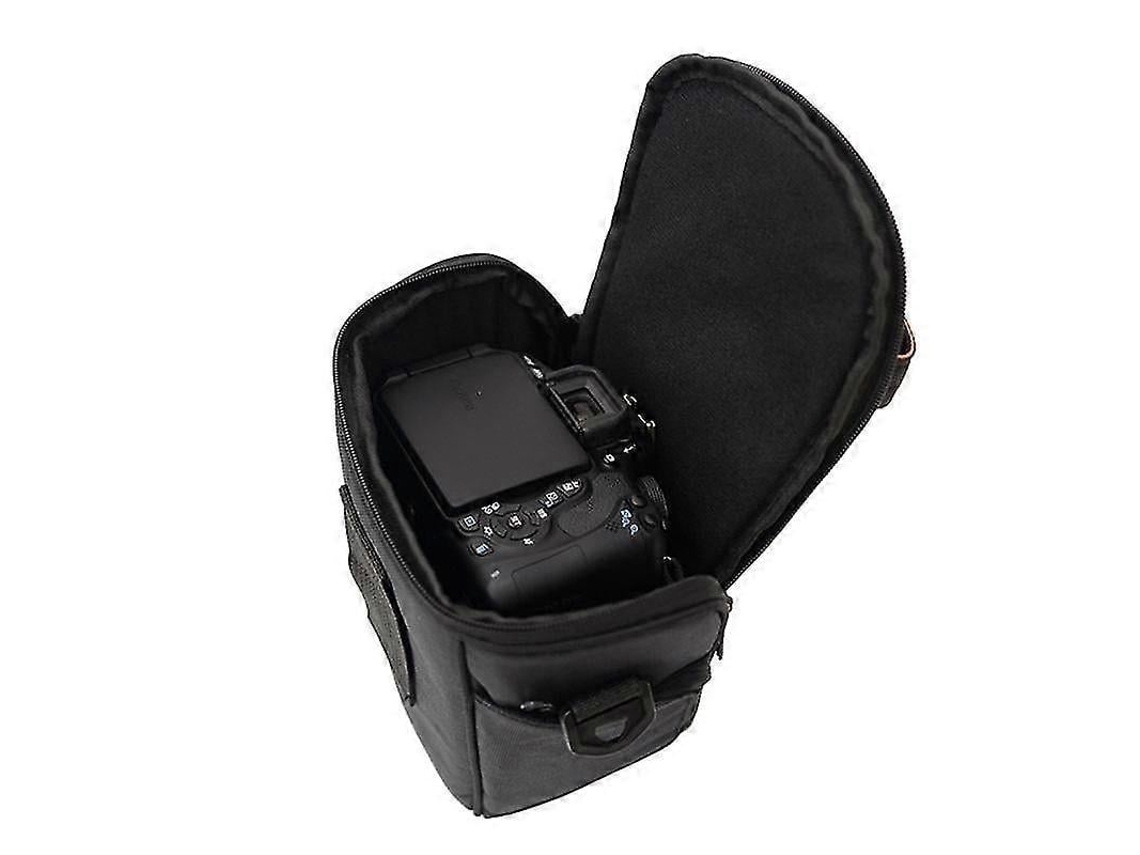 Lurelia Bolsa De Transporte Para Câmara Triangular, De Ombro Digital, Compatível Com Câmaras Dslr E Slr, Em Nylon, Cor Preto, Com Alça