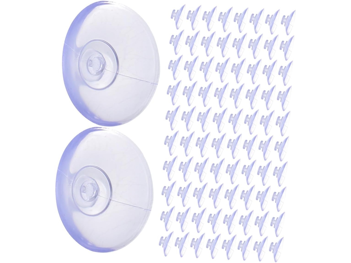 Didiseaon 200-ventosas Transparentes Para Vitrines E Janelas, Ventosas Pequenas E Reutilizáveis Para Pendurar Objetos