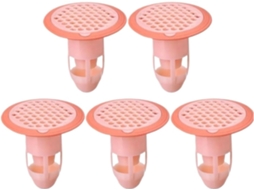 Capa de filtro de silicone resistente a odores para Ralo, capa de filtro Pia Chuveiro resistente a insetos, 1 a 10 peças rosa 5