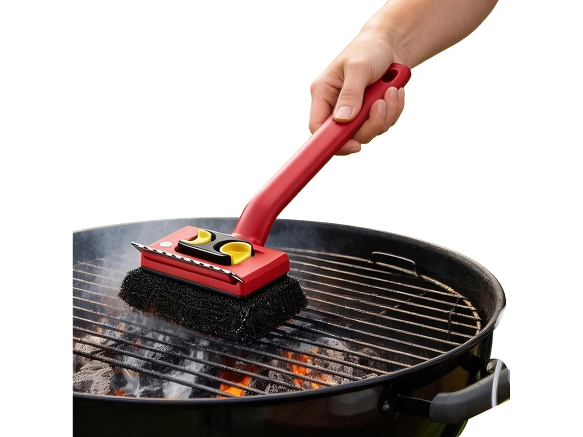 Escova Elétrica Para Grelha De Churrasco Com Cabo Longo E Cabeça