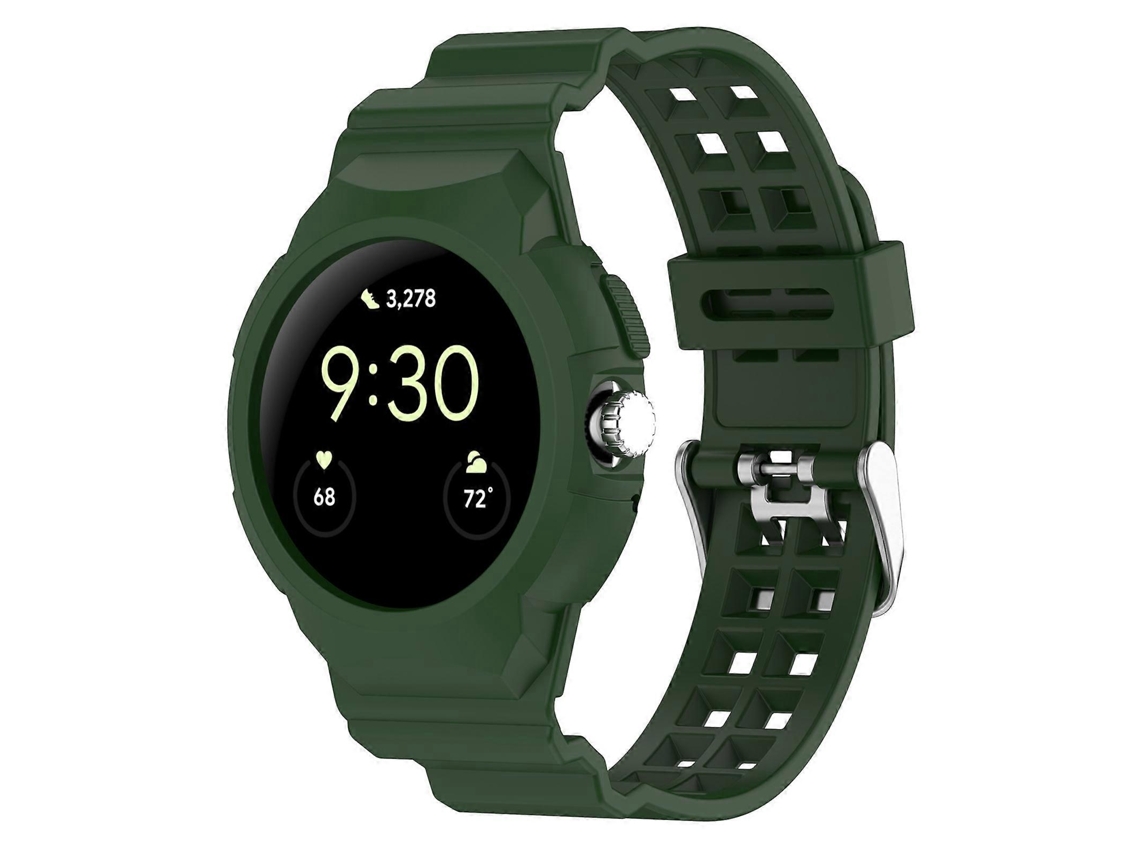 Pulseira De Silicone Integrada E Totalmente Fechada Para Google Pixel Watch