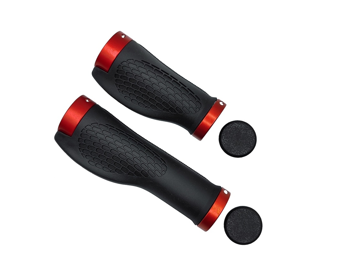Lurelia Punhos De Guiador Para Mtb/btt/bmx Liga De Alumínio Borracha 13 Cm 2.2 Cm 3.4 Cm 9.5 Cm Antiderrapante Com Bloqueio