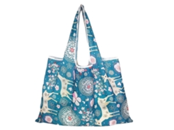 Sacola de Compras de Alta Capacidade, Lavável, Dobrável e Resistente, em Tecido Oxford, Ideal para Compras de Uso Diário. GOKOCO