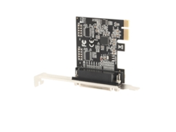 Placa De Expansão Pcie 1x Adaptador De Porta Paralela De Impressora Db25 Ieee 1284