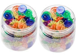 Conjunto De 200 Tachinhas Transparentes E Coloridas