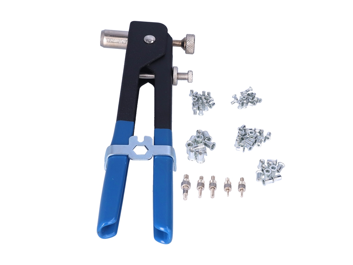 Kit De Pistola De Remaches Manual Com 86 Peças - Ferramenta De Remachado Com Mandriles M3‑m8