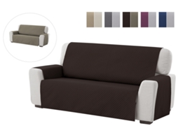 Capa de Sofá TEXTIL HOME Adele (Castanho - 190 x 220 cm)