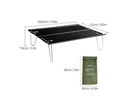 Mesa Plegable Ultraligera Compacta para Camping Outdoor