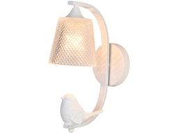 Luminária De Parede Led Nordic Bird 12w Branca Decorativa Para Sala De Estar, Quarto, Escada E Ambientes Internos.