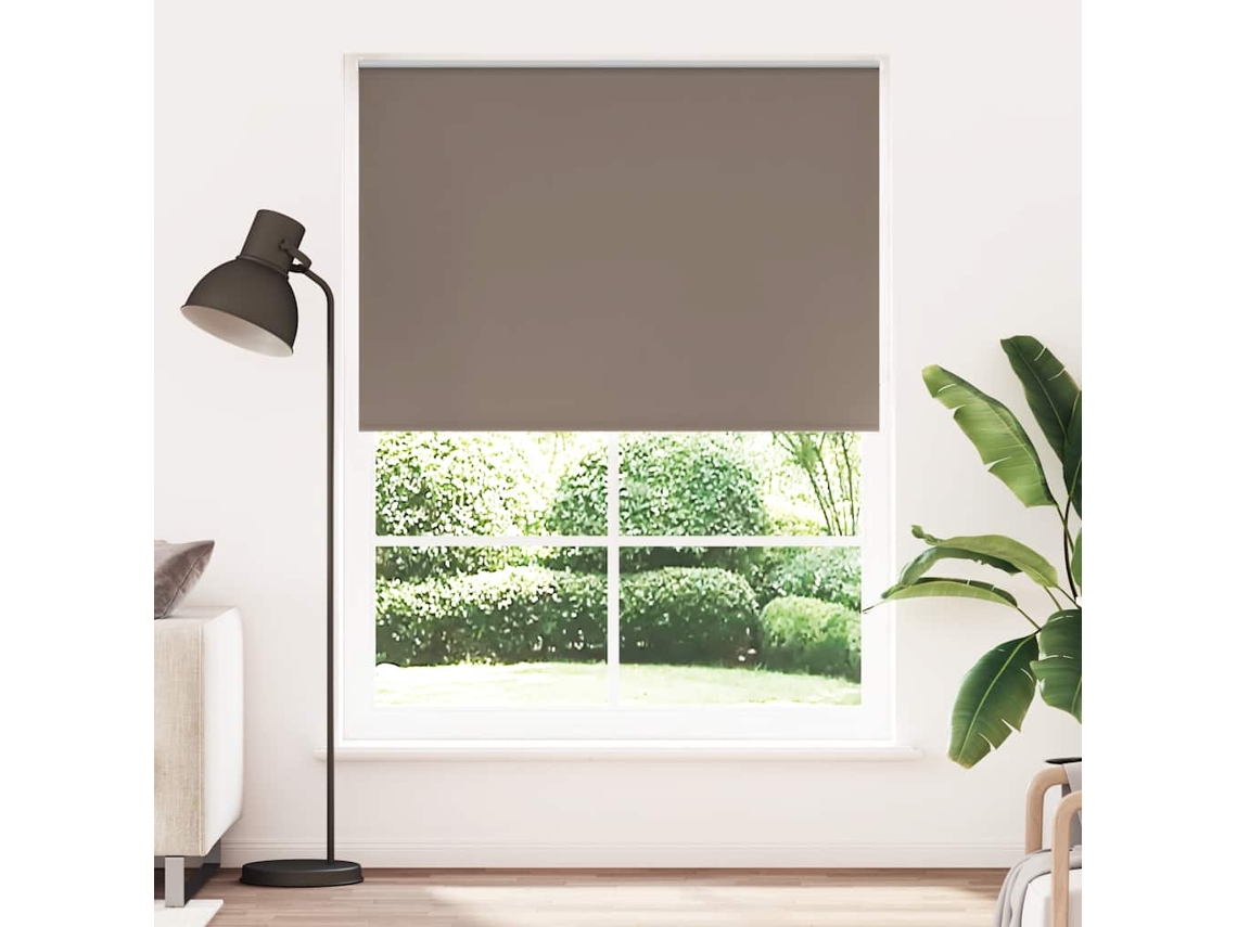 Vidaxl Cortina De Rolo Blackout, 164,4 X 230 Cm, Largura Do Tecido 160 Cm, Cor Café.