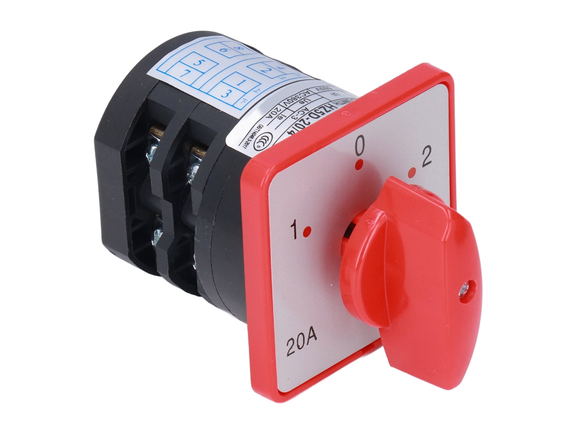 Interruptor Cambot 2 Polos 3 Posições Seletor Controle Motor 380V P/P Resistente 11x8x7cm S/MARCA