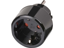 Adaptador De Viagem Brennenstuhl Europa Para Eua Com Aterramento, Preto