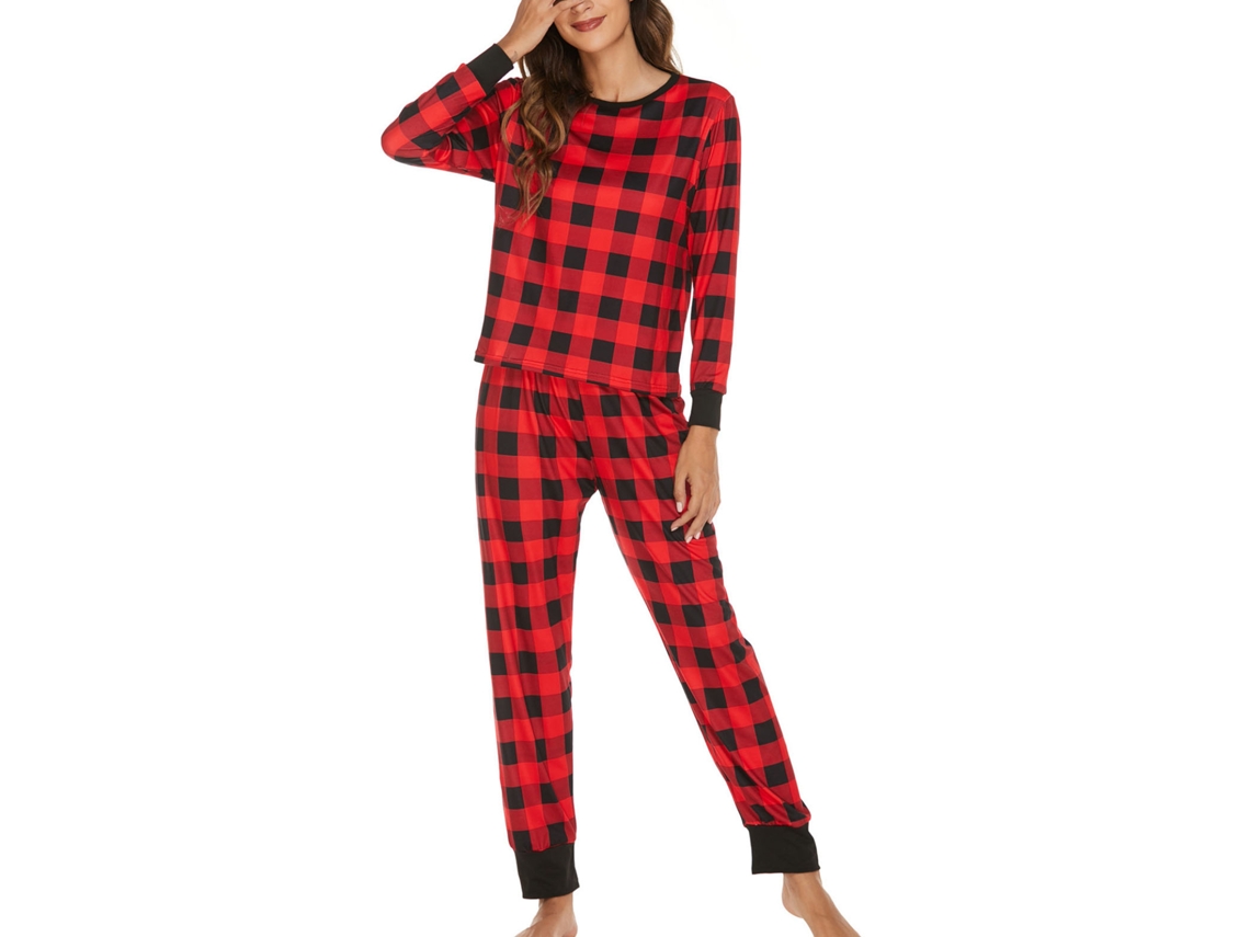 Conjunto De Pijama De Manga Longa Com Gola Redonda, Macio E Transpiravel, Para Homem E Mulher, Várias Especificações 8406 S