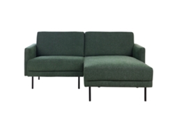 Sofá De Esquina Beliani Breda De Tecido Verde Escuro 192x155x85