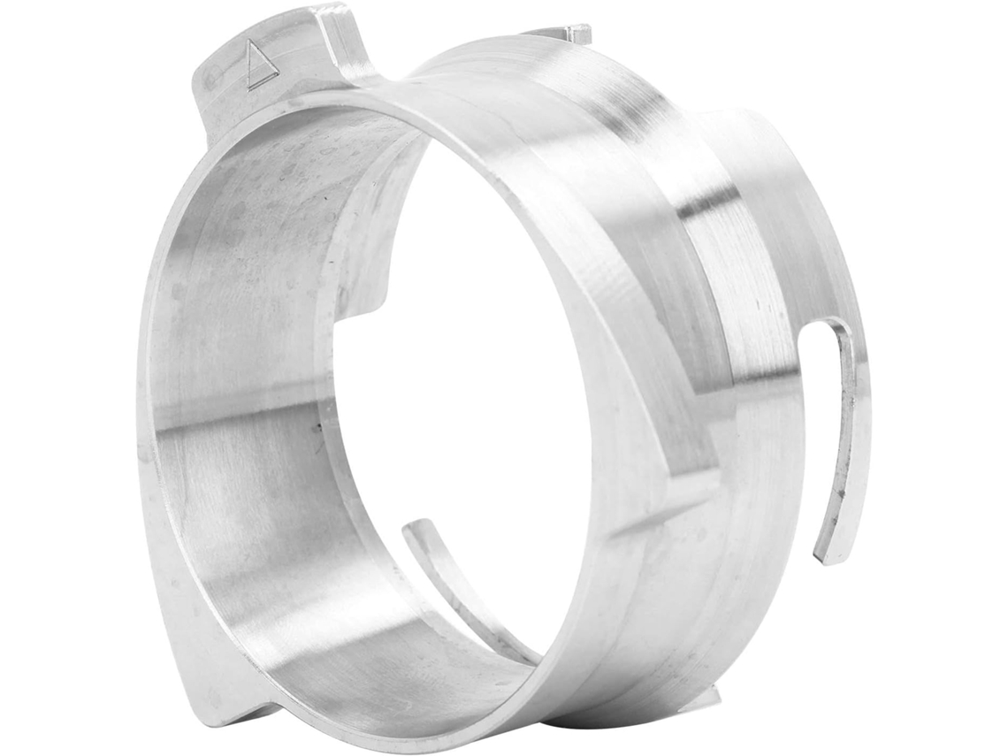 Funil Dosador Domary Em Aço Inoxidável, 54mm, Com Trava Para Porta Filtro, Compatível Com Barista Express Pro Touch