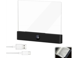 Luminária De Leitura Inteligente E Plana, Recarregável, Com Led Para