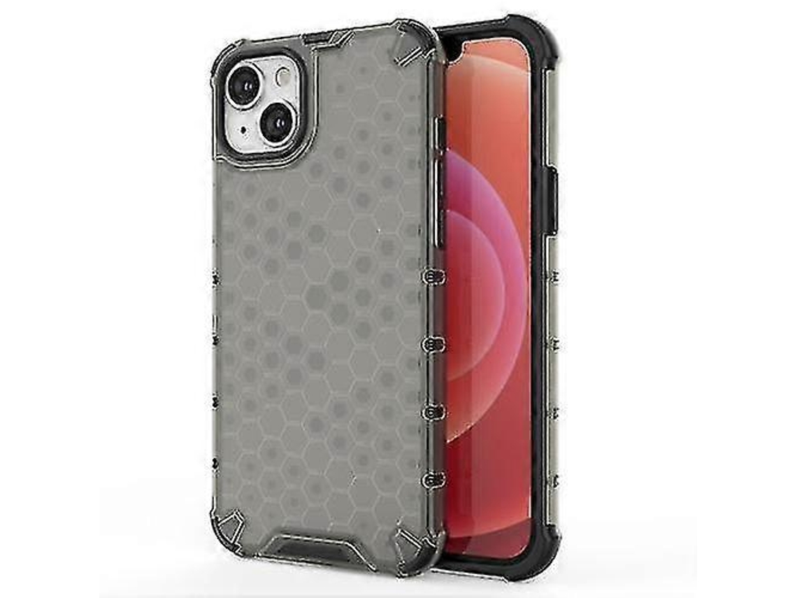 Capa Para Iphone 15 Com Padrão Favo De Mel (preta)